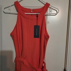 Tommy Hilfiger Vibrant Orange Maxi Dress NWT Size 4 Sleeveless